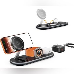 Charging Station for Multiple Devices, Wireless Charger for iPhone, iWatch